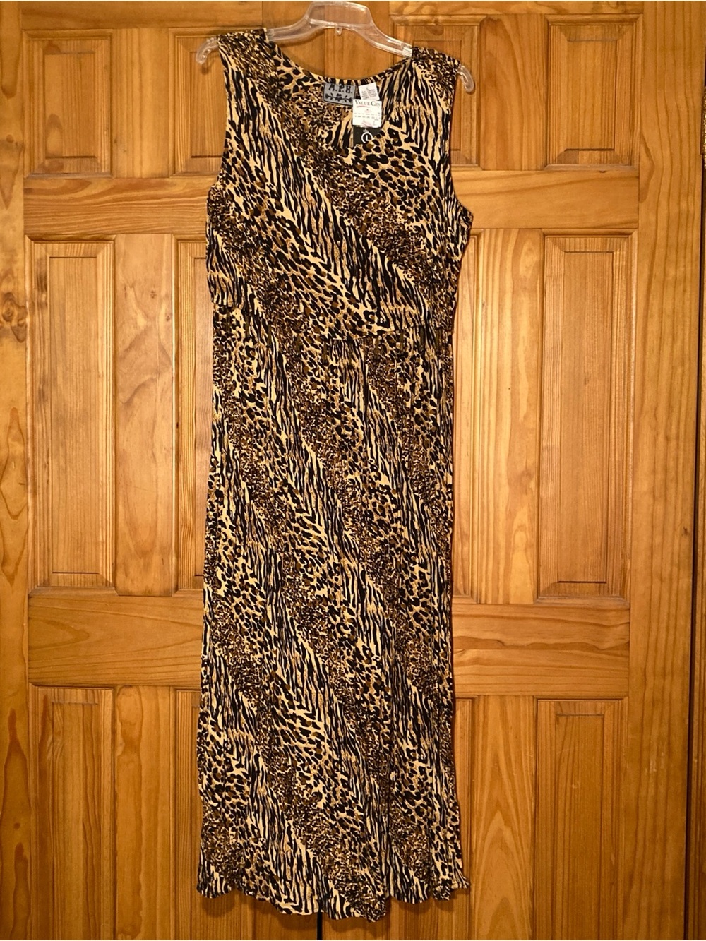 NWT M.P.H Vintage 80s 90s Dress Sleeveless Maxi Dress Brown Tan Size L Large